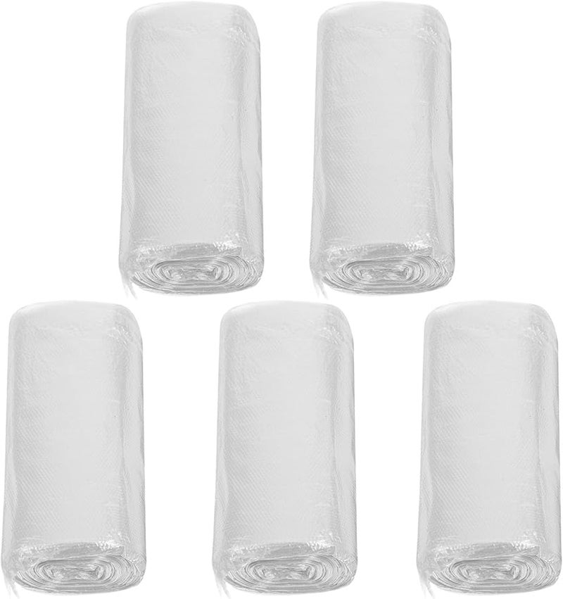 Thickened White Trash Bags 45x50cm 150pcs Sturdy Small Garbage Can Liners For Home Kitchen - Image 1